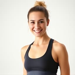 Happy fitness client Sarah from Austin sharing her success story