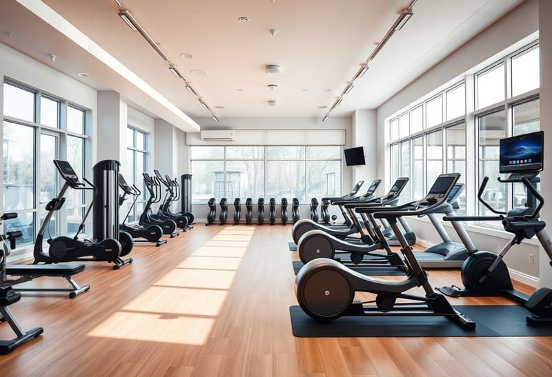 Modern fitness studio interior at FitForward Studio in Austin