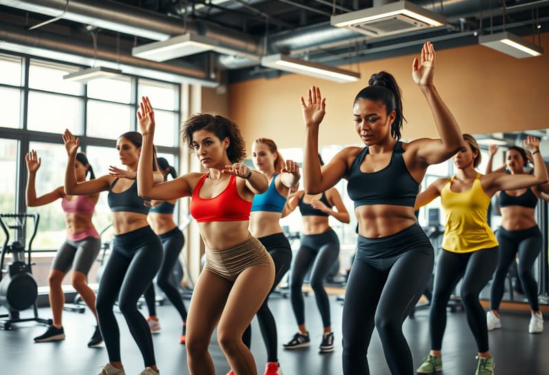 High intensity interval training class at FitForward Studio in Austin