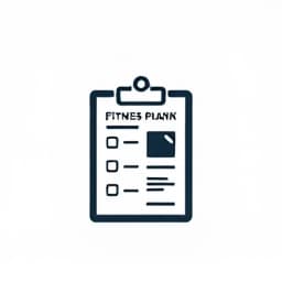 Customized fitness program icon