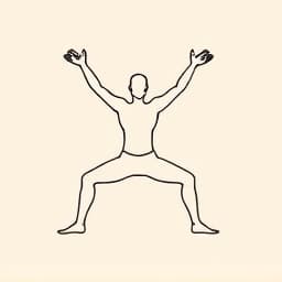 Vinyasa flow yoga pose illustration