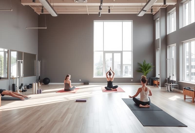 Yoga and Pilates class at FitForward Studio in Austin